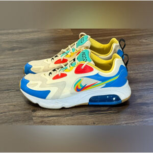 Nike Air Max 200 Cream Blue Red Sneakers